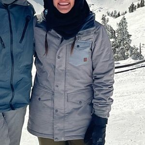 Volcom Long EQS Snowbord Jacket - Grey - Medium